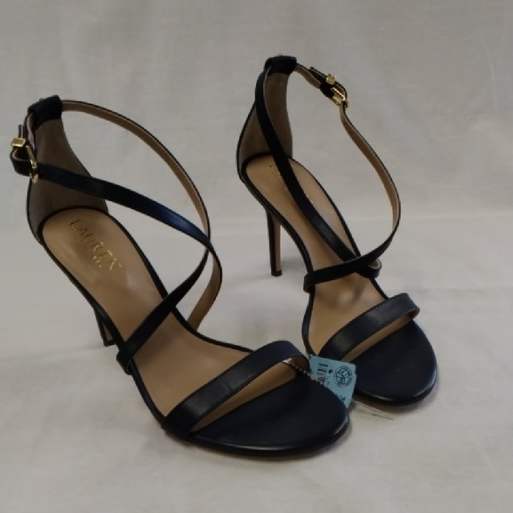 Elegant Blue Strappy Heels